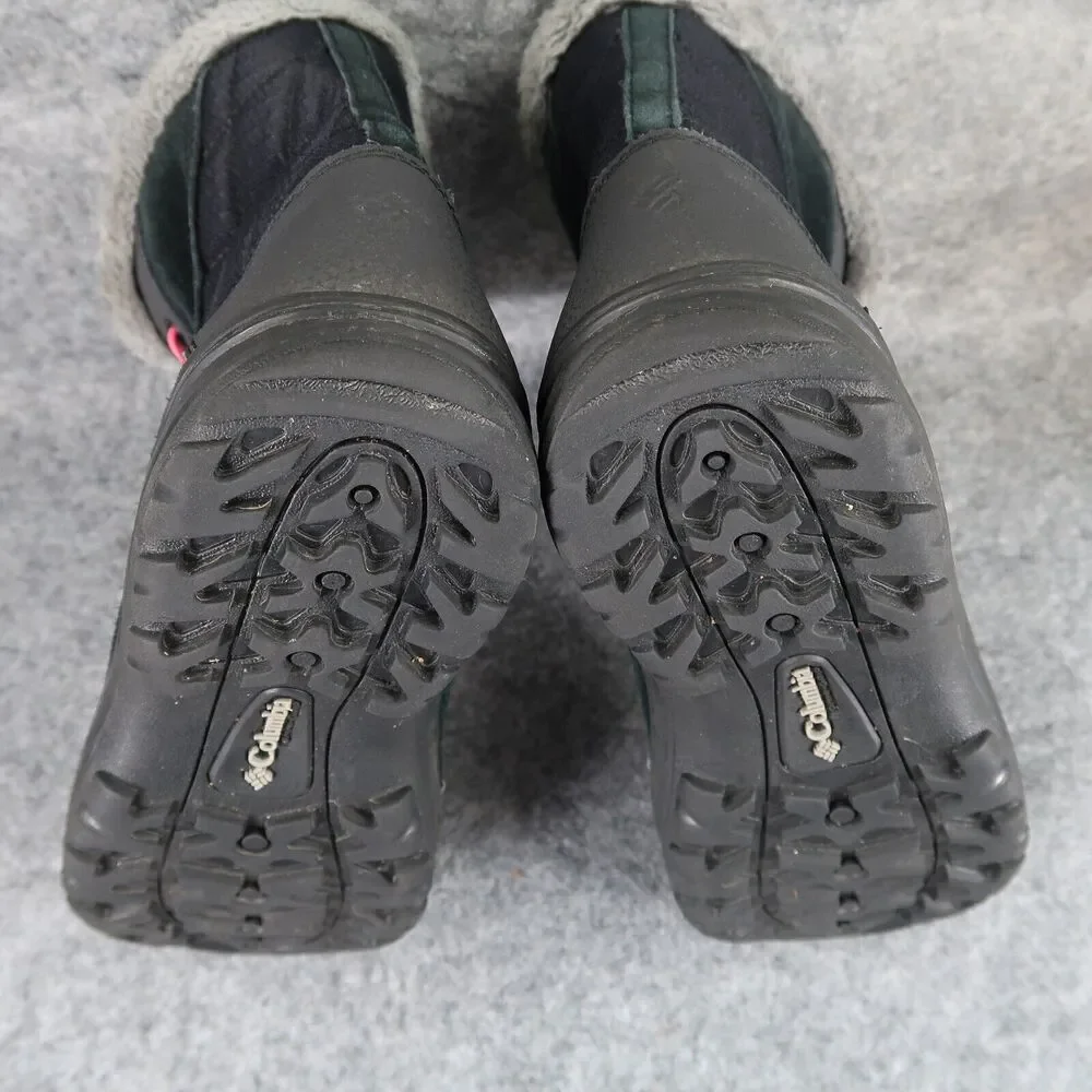 Columbia Shoes Kids 6 Boots Winter Snow Ice Maiden Leather Quilted Waterproof